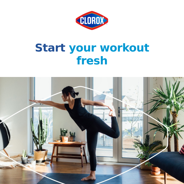New fitness routine? 🏋️ Clorox Laundry Essentials can help