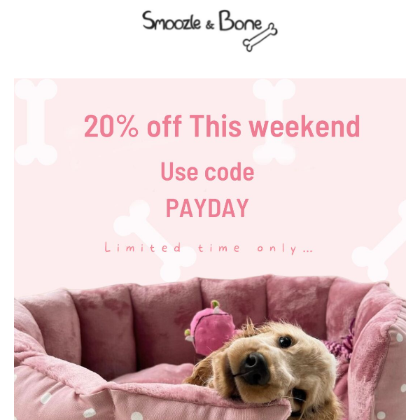 20% OFF SITEWIDE 🐾