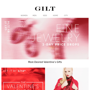 Get It by V-Day: FINE JEWELRY Price Drops