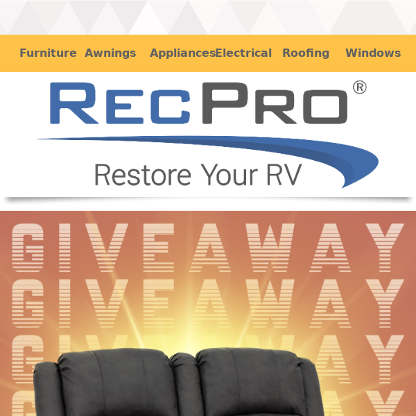 Don't miss out on your chance to win a FREE sofa!