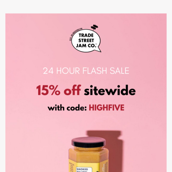 🚨 15% off sitewide - TODAY ONLY