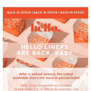 Back in Stock: Hello Liners 🥰