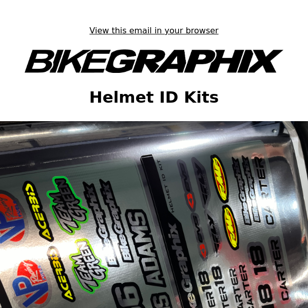 Helmet ID Sticker Kits ⚡ New Designs and Chrome Options