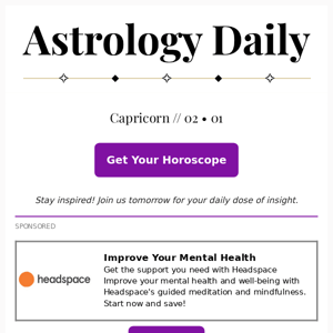 capricorn - Your Horoscope is Here