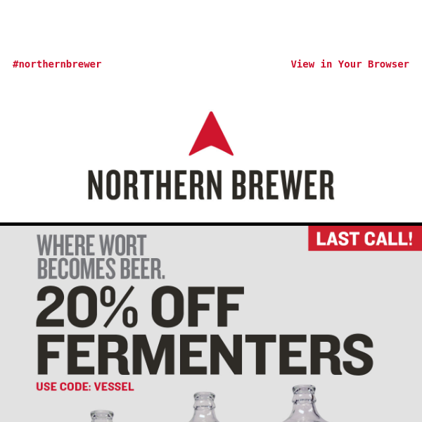 20% Off Fermenters Ends Tonight - Don’t Let This Deal Expire!