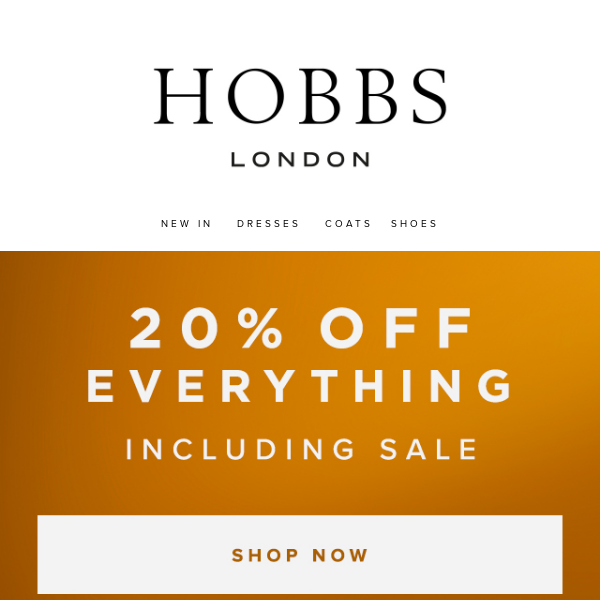 Today only: 25% off when you spend £250.