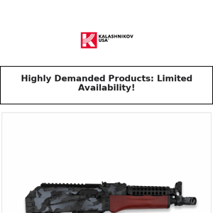 KUSA: Highly Demanded Products: Limited Availability!