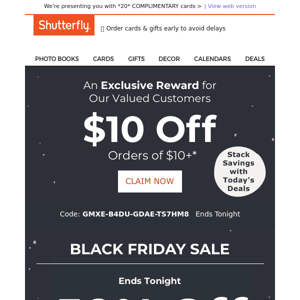 FIRST TIME EVER: Exclusive $10 Off + 50% off for valued customers like you