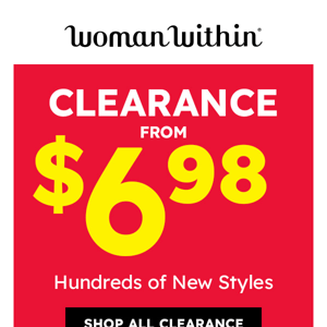 🔴 HUNDREDS Of Clearance Styles Just Hit The Site! From $6.98!