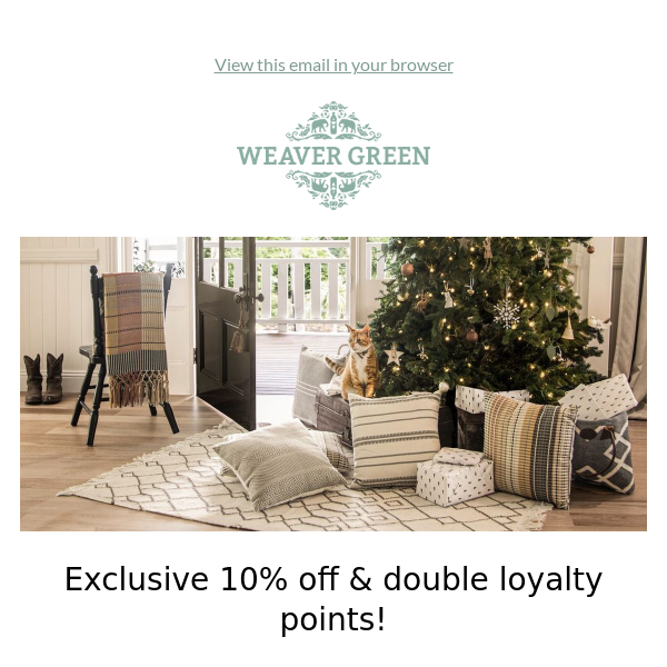 10% Off & Double Green Points!