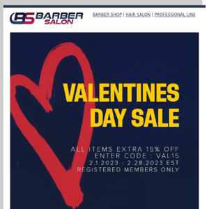 VALENTINES DAY SALE : All Items 15% Extra off - Top 10 Barber Best Sellers