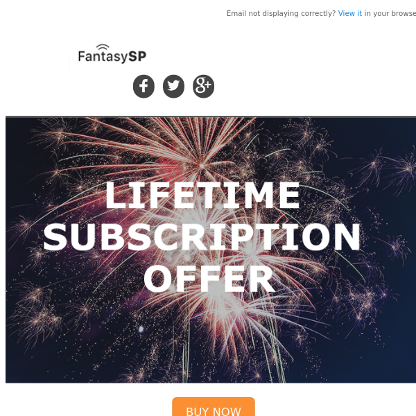Lifetime Fantasy+Betting Subscription Offering