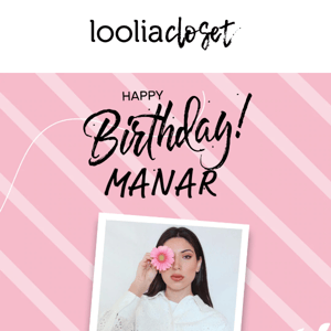 Happy Birthday Manar!!🎂Head to her Closet now and benefit from 20% OFF on her selection of L'Oréal Paris, Garnier and Maybelline New York Products!!🥳🤍