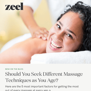 Should Your Massage Routines Change As You Age?