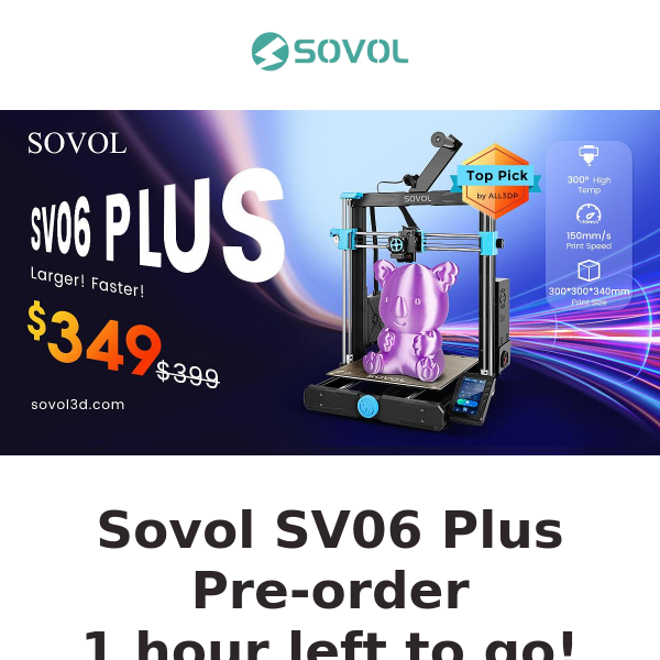 SV06 PLUS😍 Available for Pre-order again! Larger, faster, high temp!