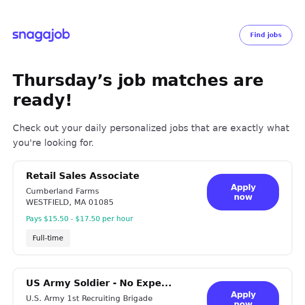 Personalized job matches for March 28, 2024