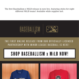 New MiLB Collection Release now Live!