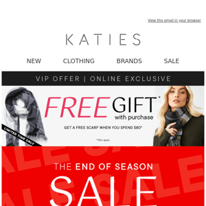 Don't walk...RUN! Up To 75% Off Katies Ends NOW!*