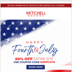 20% Off for 24 Hours - 4th of July Weekend Sale Starts Now!