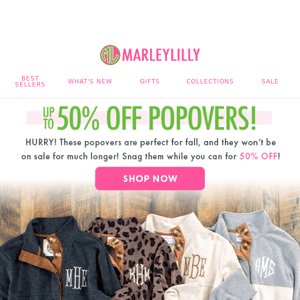 Monogrammed Popover SALE 🤩