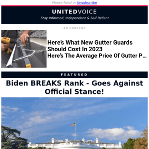 Biden BREAKS Rank - Goes Against Official Stance!