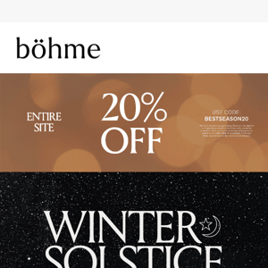 Get 20% off under the winter solstice✨🌙