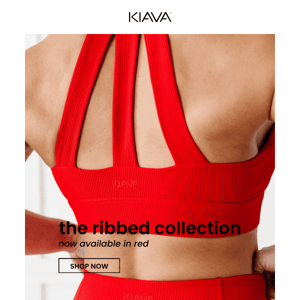 RIBBED COLLECTION: now in Red 🔥