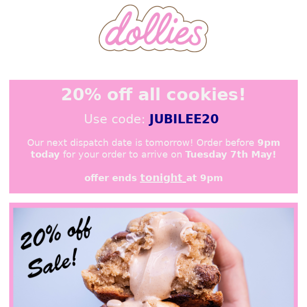 20% off Jubilee Sale!