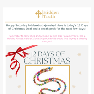 Sneak Peek for 12 Days of Christmas Deals Inside!