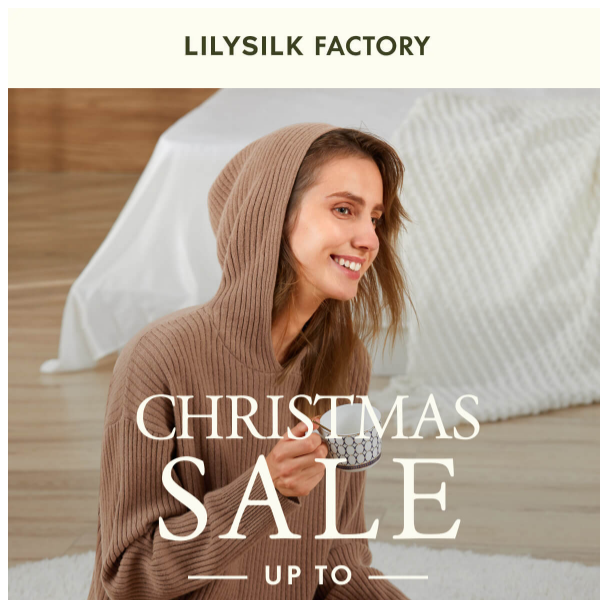LILYSILK Factory: Christmas Sale Starts!