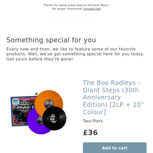 New! The Boo Radleys - Giant Steps (30th Anniversary Edition) [2LP + 10” Colour]