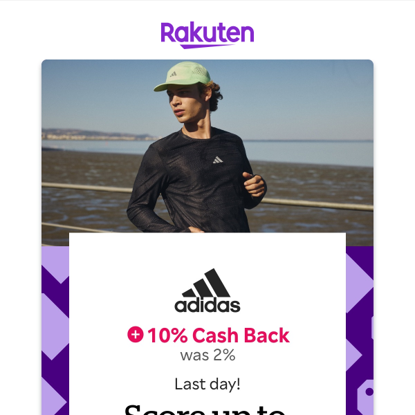 adidas: 10% Cash Back + Last day! Score up to 60% off