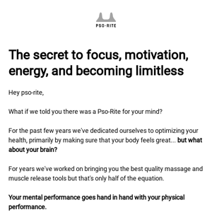 The Secret To Focus, Motivation, and Energy