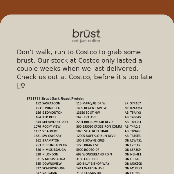 Restock Alert! brüst is back at Costco 🔥