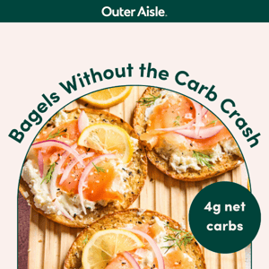 92% fewer carbs than a bagel 🥯