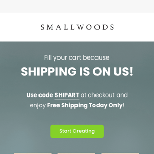 Did you hear? Free Shipping!!