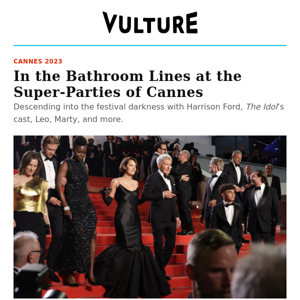 In the Bathroom Lines at the Super-Parties of Cannes