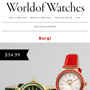 💒 NEW COUPON DEAL: $66 Off Tissot Men's Watch | Jimmy Choo Sunglasses $73 | Burgi Women's Watch $35