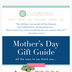 Our Mother’s Day Gift Guide is here! 💝