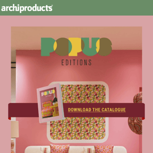 Popus furniture: soft textures, slightly offbeat mixes and colourful notes