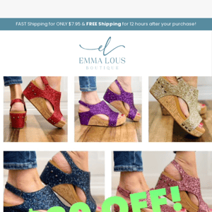 $20 Off Glitter Carley's!