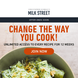 Ends Soon - Try Milk Street For Just $1