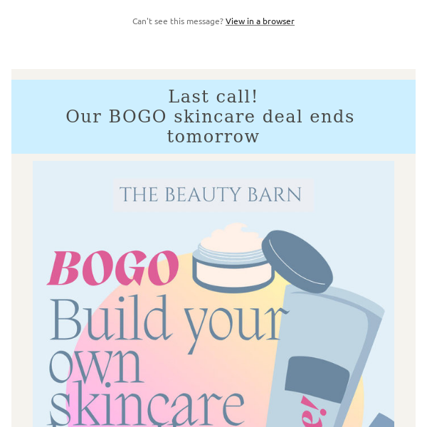 📢Last chance for BOGO skincare!