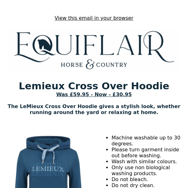Deal of the Day - Lemieux Cross Over Hoodie
