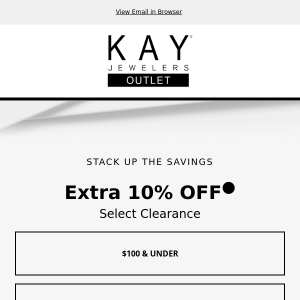 Enjoy Extra 10% OFF* Select Clearance!
