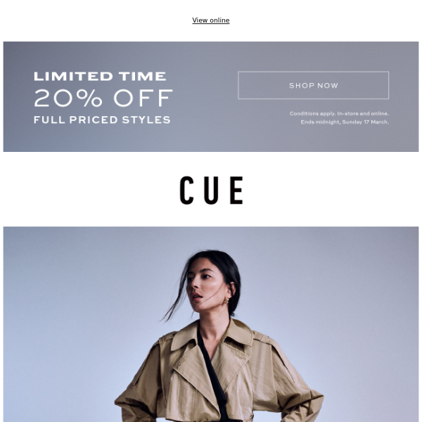 The Trench Coat | 20% off continues