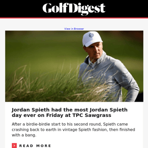 Jordan Spieth has a very Jordan Spieth day