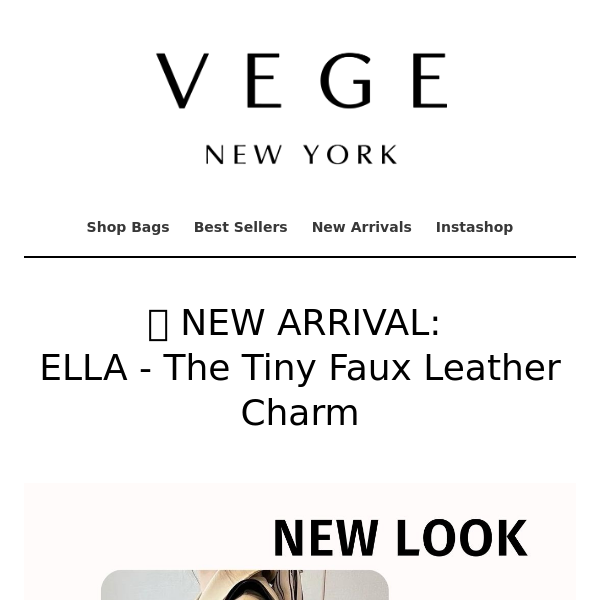 💚 NEW ARRIVAL: ELLA - The Tiny Faux Leather Charm