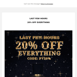 Last Few Hours - Year End Sale