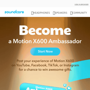 Become an Ambassador, Win Free Gifts!